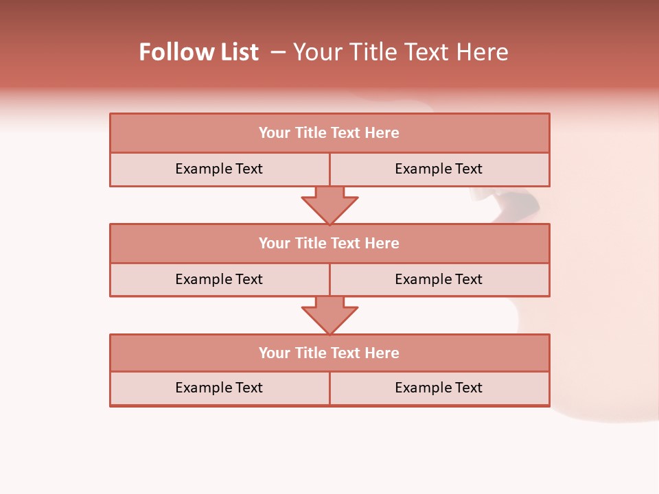 A Woman With Her Mouth Open And Tongue Out PowerPoint Template