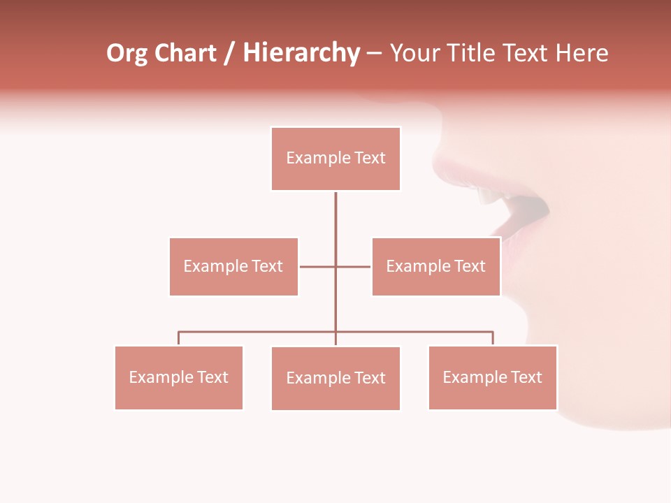 A Woman With Her Mouth Open And Tongue Out PowerPoint Template