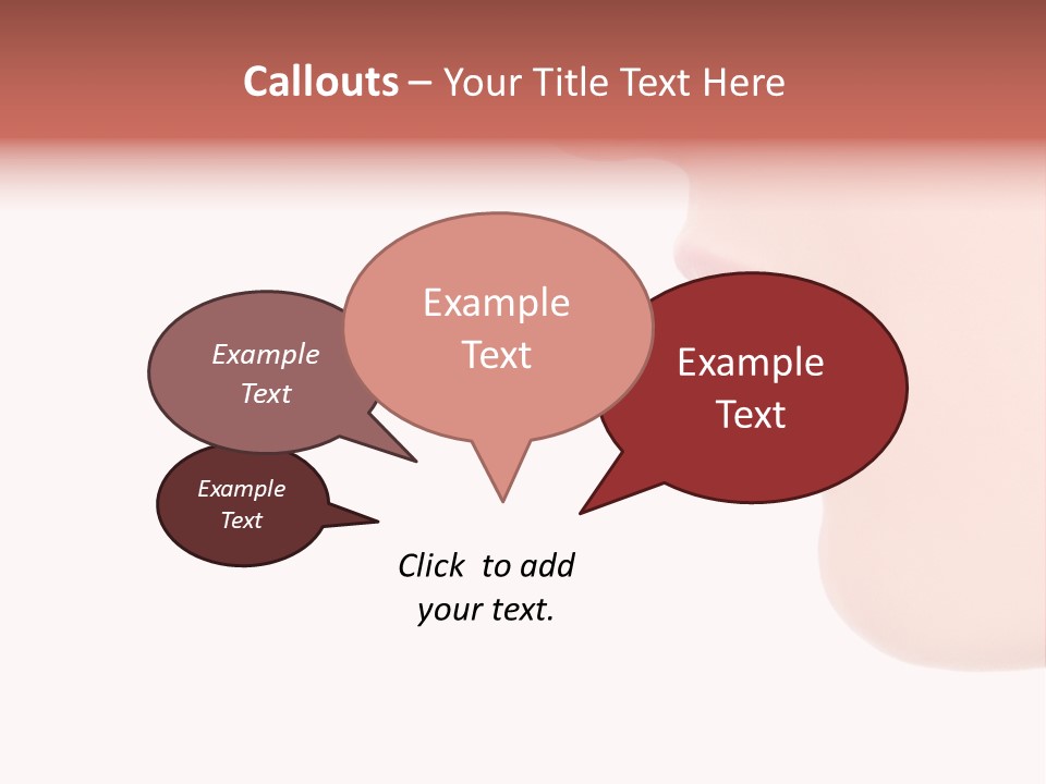 A Woman With Her Mouth Open And Tongue Out PowerPoint Template