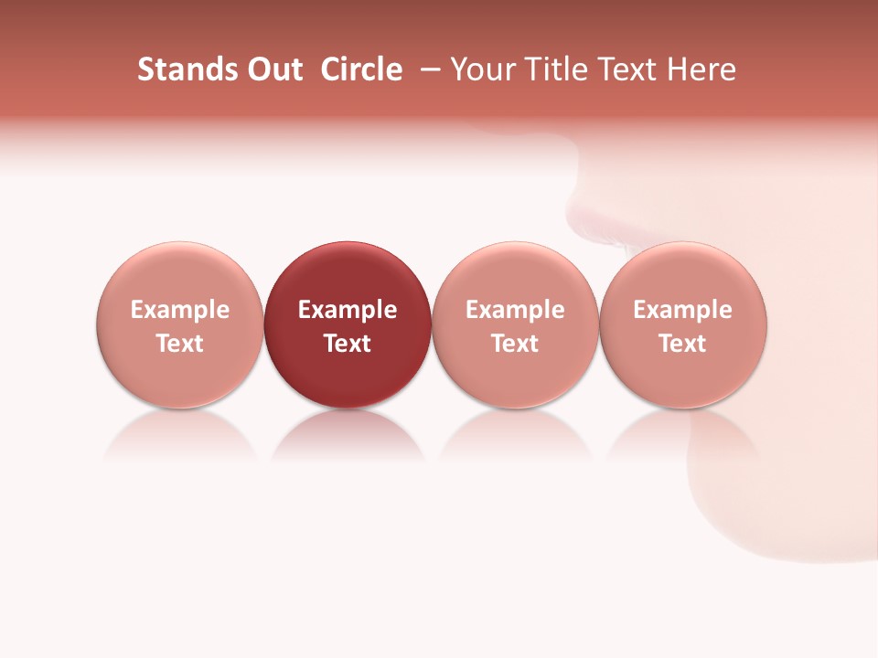 A Woman With Her Mouth Open And Tongue Out PowerPoint Template