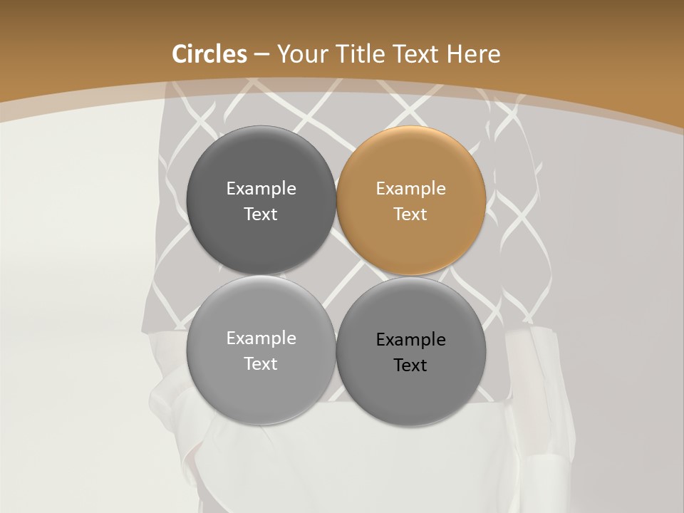 A Woman In A Black And White Sweater On A Runway PowerPoint Template