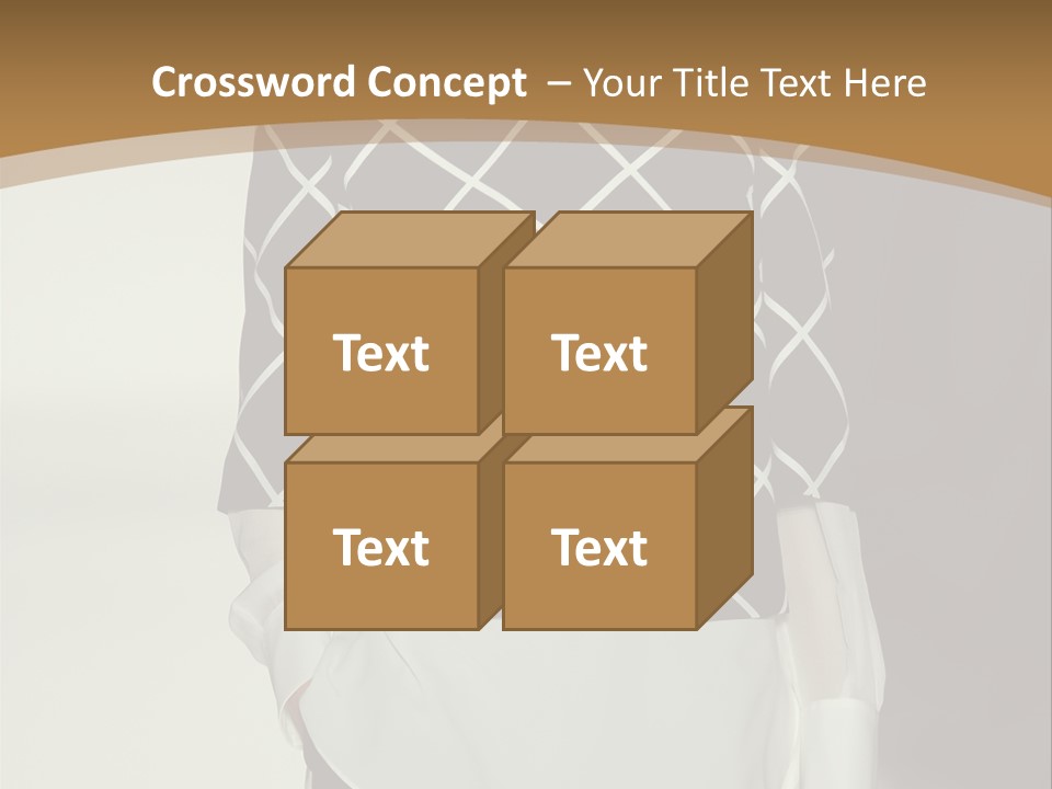 A Woman In A Black And White Sweater On A Runway PowerPoint Template