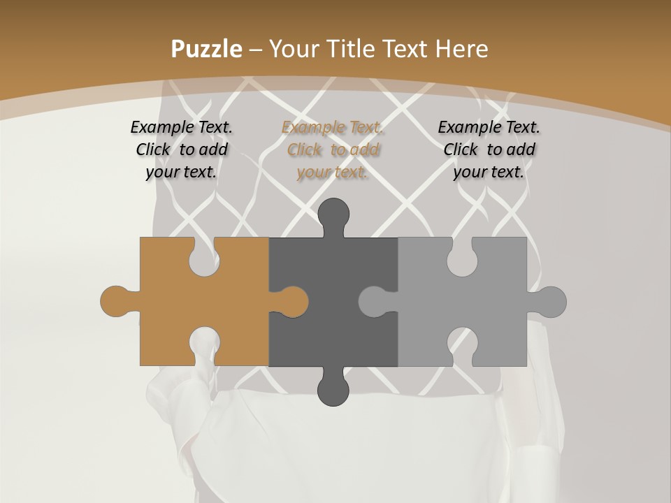 A Woman In A Black And White Sweater On A Runway PowerPoint Template