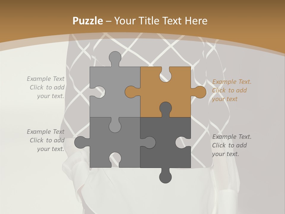 A Woman In A Black And White Sweater On A Runway PowerPoint Template