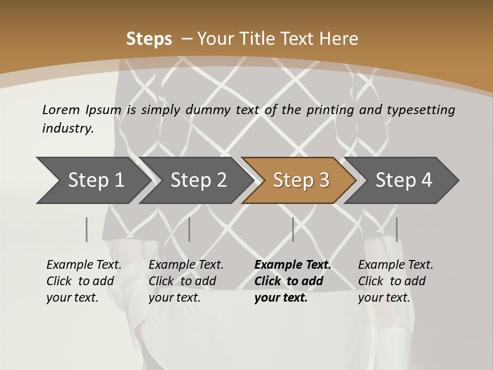 A Woman In A Black And White Sweater On A Runway PowerPoint Template