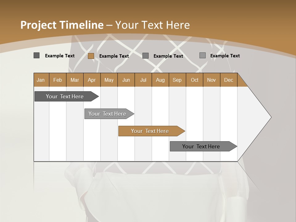 A Woman In A Black And White Sweater On A Runway PowerPoint Template