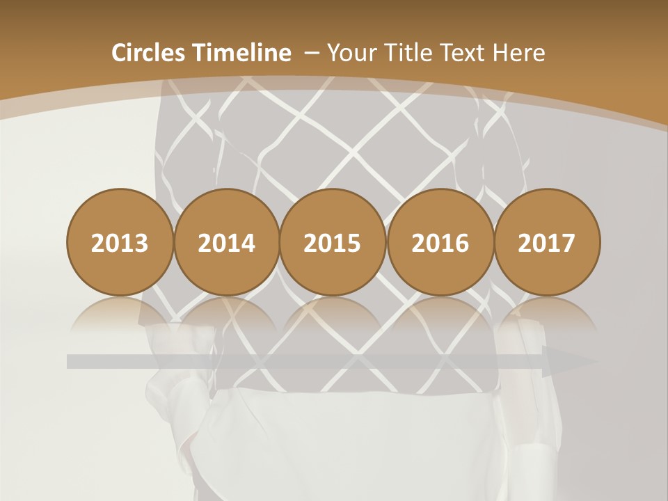 A Woman In A Black And White Sweater On A Runway PowerPoint Template