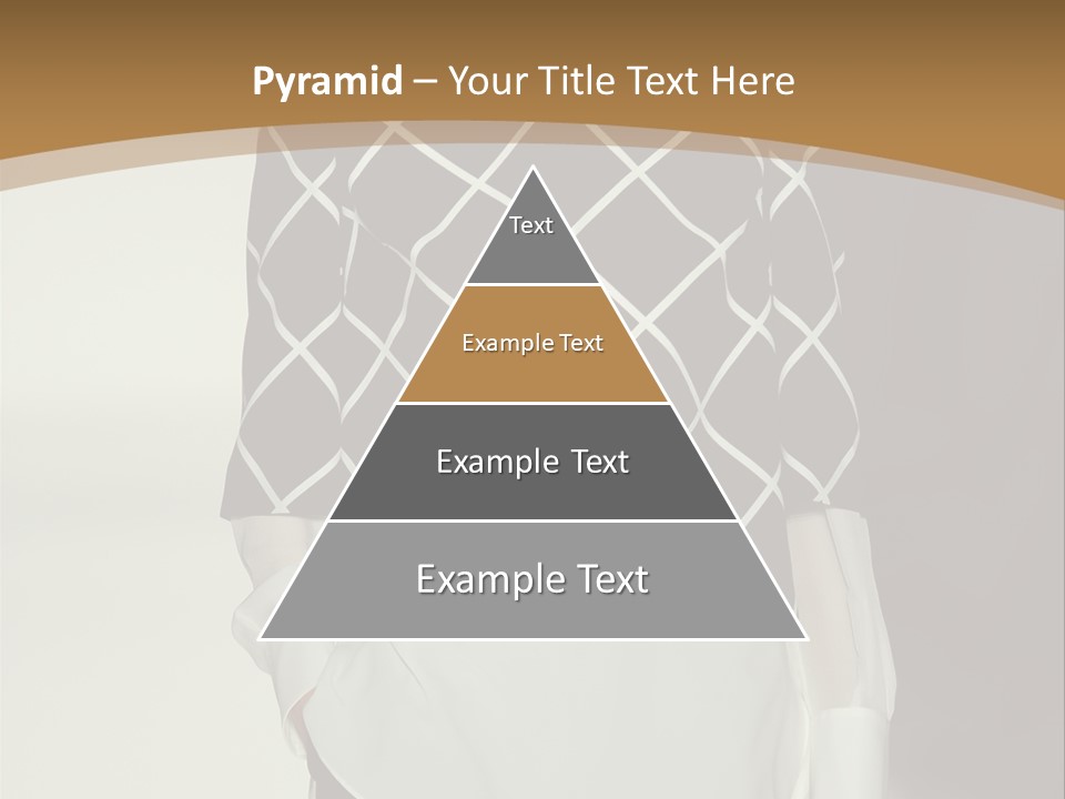 A Woman In A Black And White Sweater On A Runway PowerPoint Template