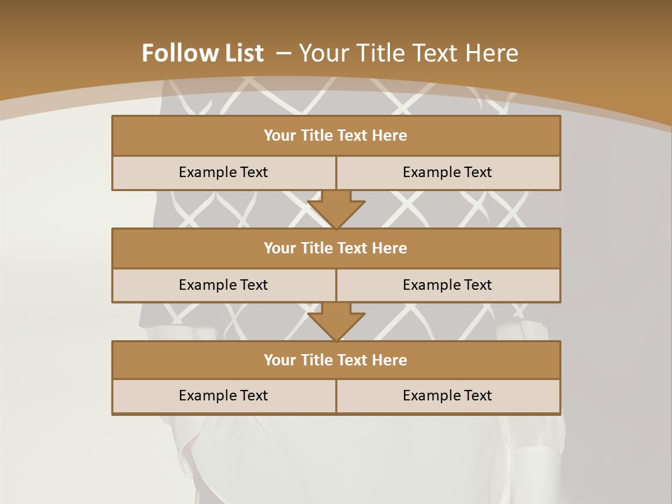 A Woman In A Black And White Sweater On A Runway PowerPoint Template