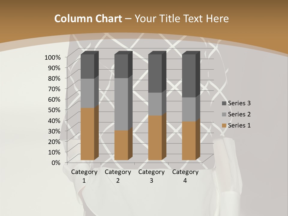 A Woman In A Black And White Sweater On A Runway PowerPoint Template