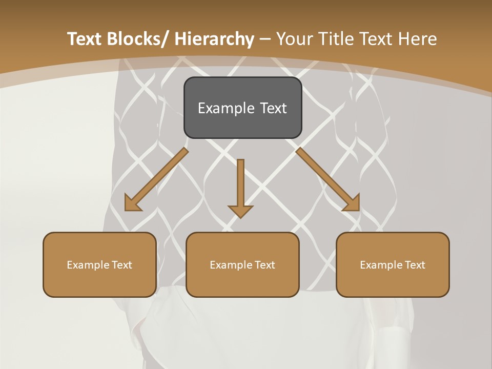 A Woman In A Black And White Sweater On A Runway PowerPoint Template