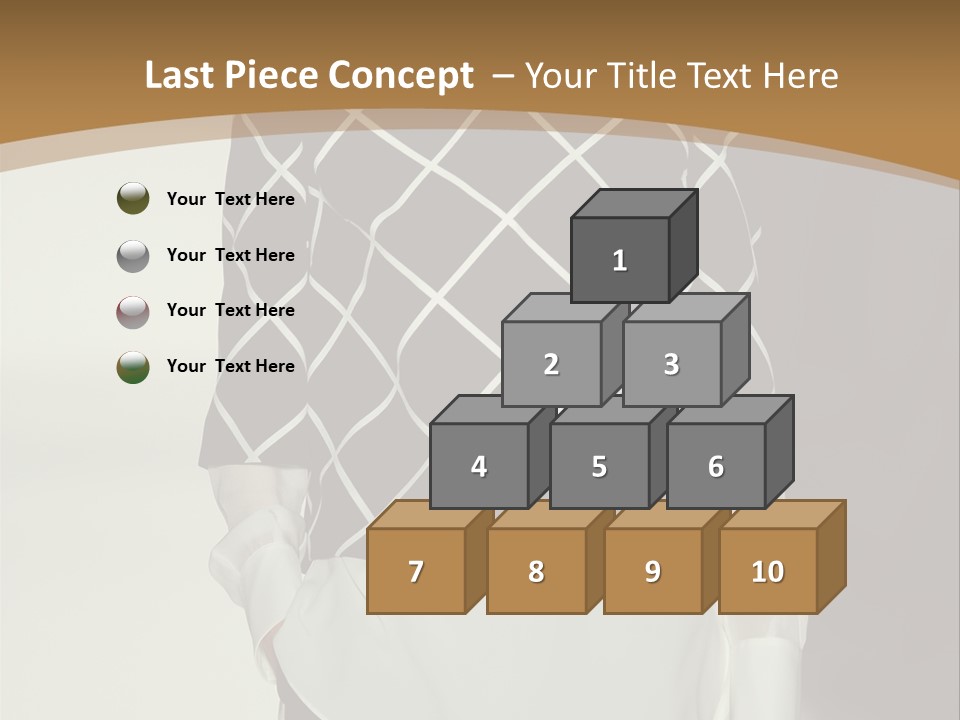 A Woman In A Black And White Sweater On A Runway PowerPoint Template