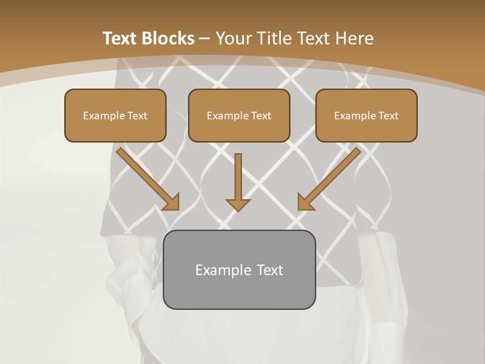 A Woman In A Black And White Sweater On A Runway PowerPoint Template