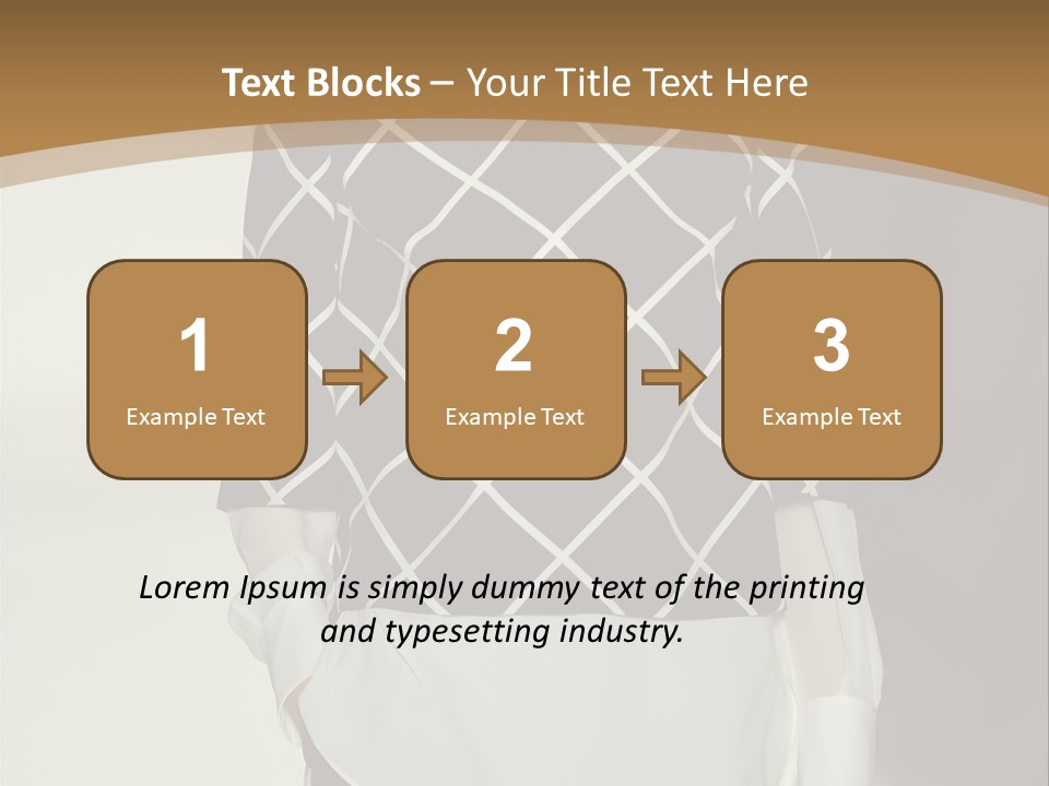 A Woman In A Black And White Sweater On A Runway PowerPoint Template