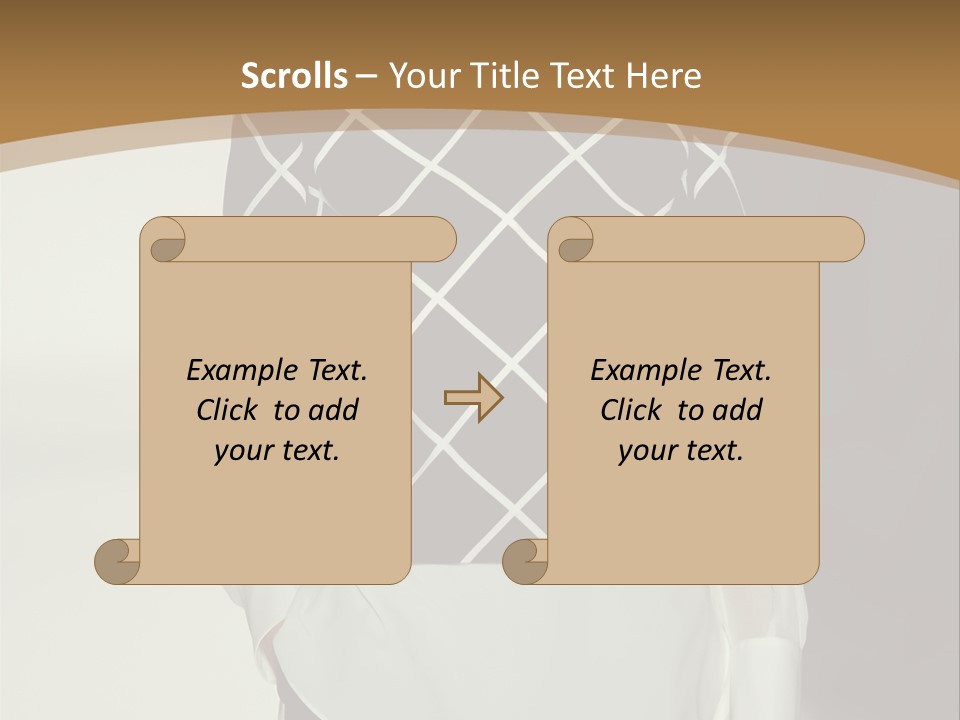 A Woman In A Black And White Sweater On A Runway PowerPoint Template