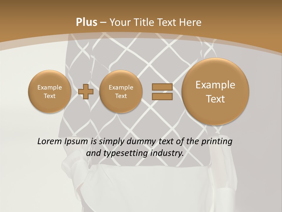 A Woman In A Black And White Sweater On A Runway PowerPoint Template