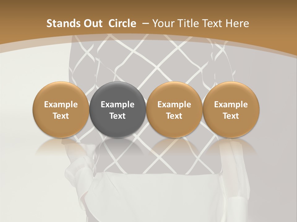 A Woman In A Black And White Sweater On A Runway PowerPoint Template