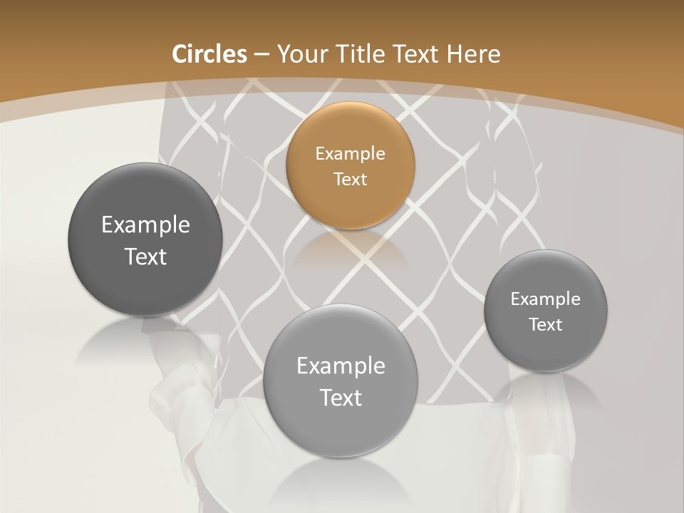 A Woman In A Black And White Sweater On A Runway PowerPoint Template