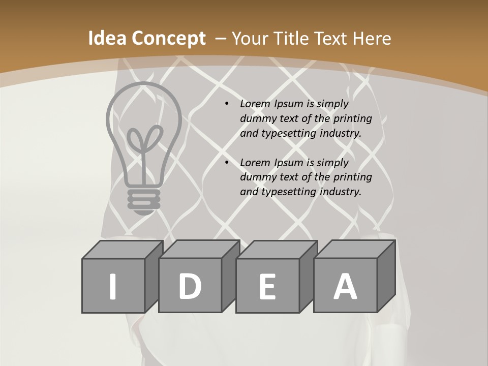 A Woman In A Black And White Sweater On A Runway PowerPoint Template