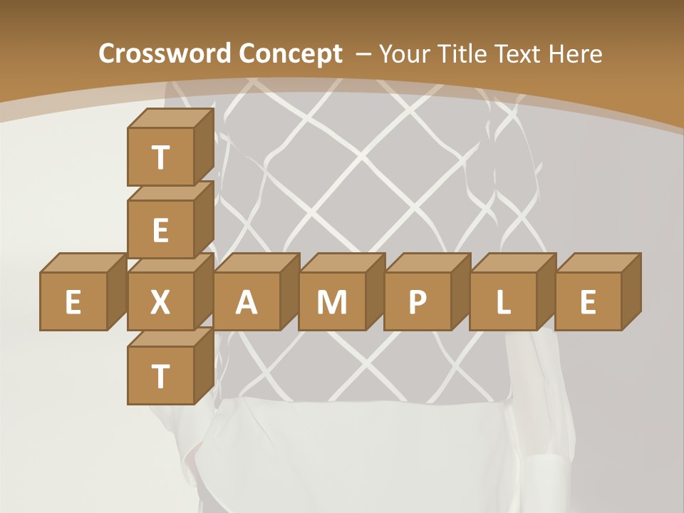 A Woman In A Black And White Sweater On A Runway PowerPoint Template