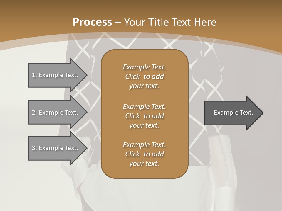 A Woman In A Black And White Sweater On A Runway PowerPoint Template