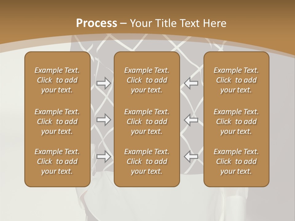 A Woman In A Black And White Sweater On A Runway PowerPoint Template