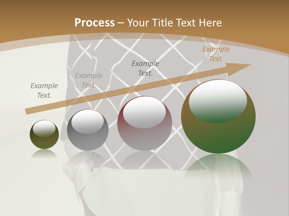 A Woman In A Black And White Sweater On A Runway PowerPoint Template