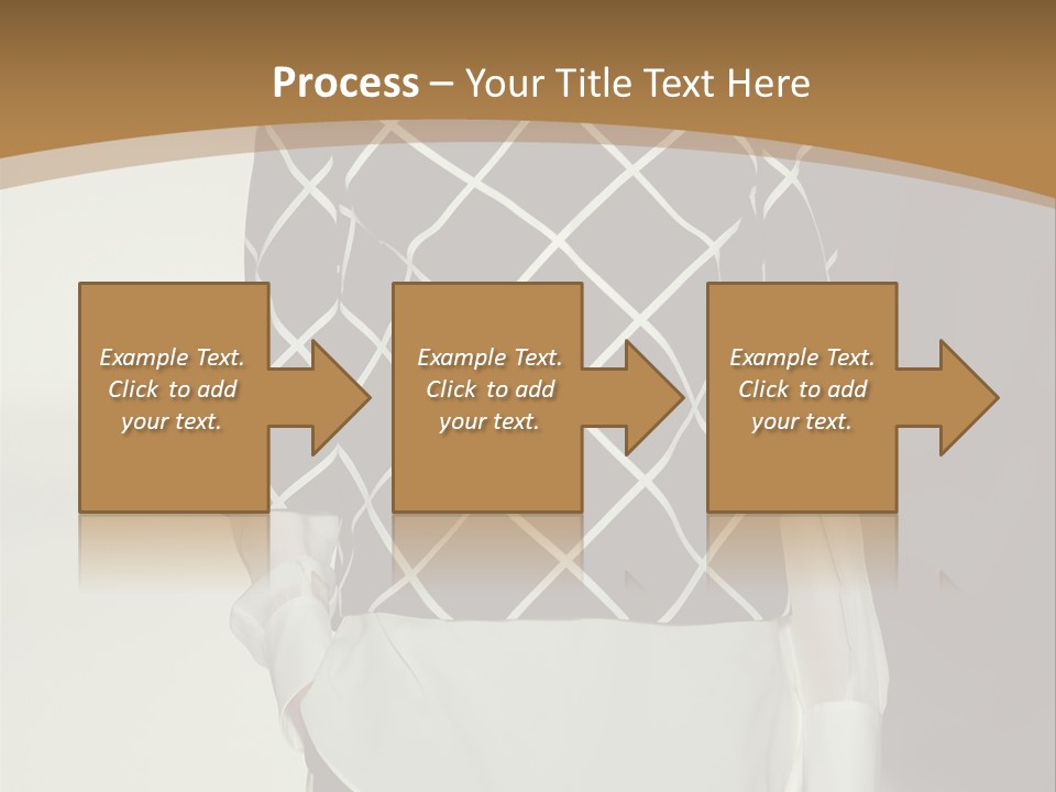 A Woman In A Black And White Sweater On A Runway PowerPoint Template