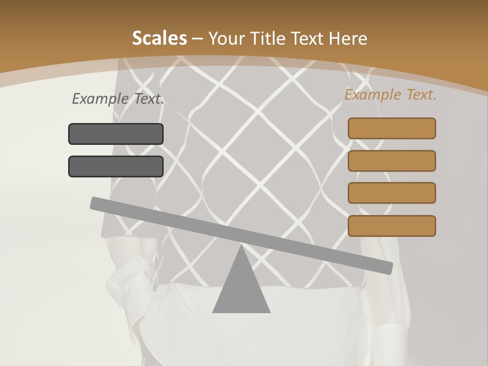 A Woman In A Black And White Sweater On A Runway PowerPoint Template