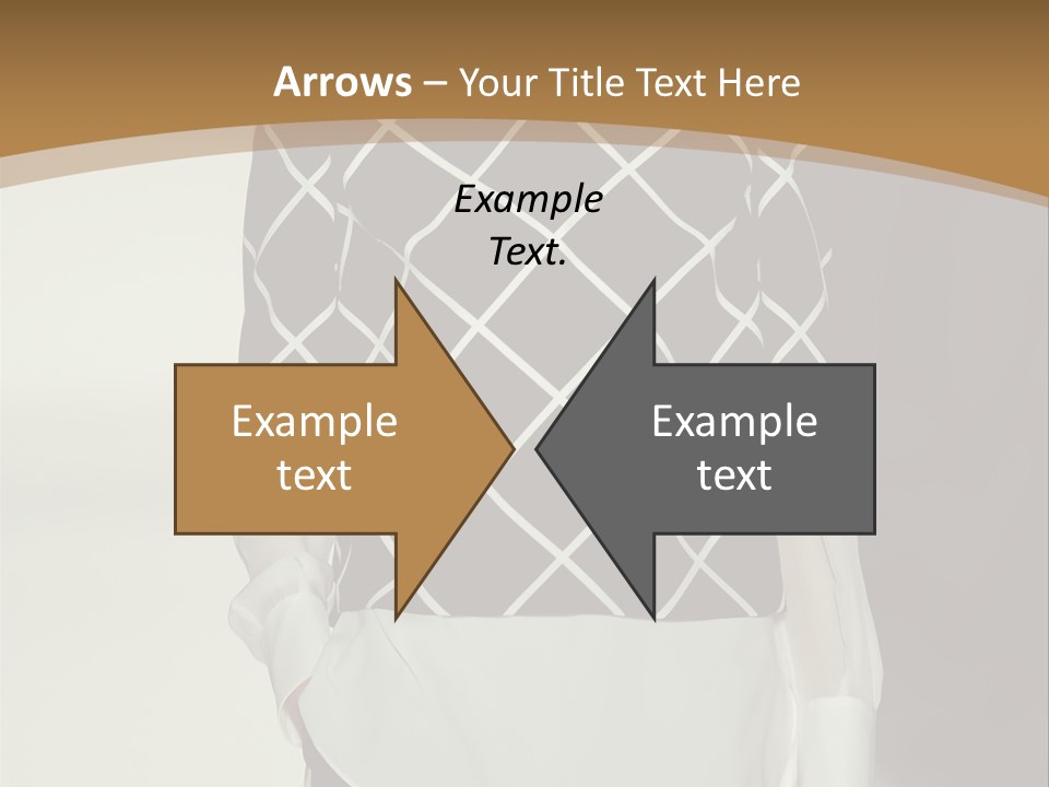 A Woman In A Black And White Sweater On A Runway PowerPoint Template