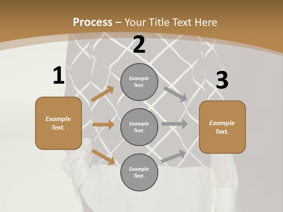 A Woman In A Black And White Sweater On A Runway PowerPoint Template