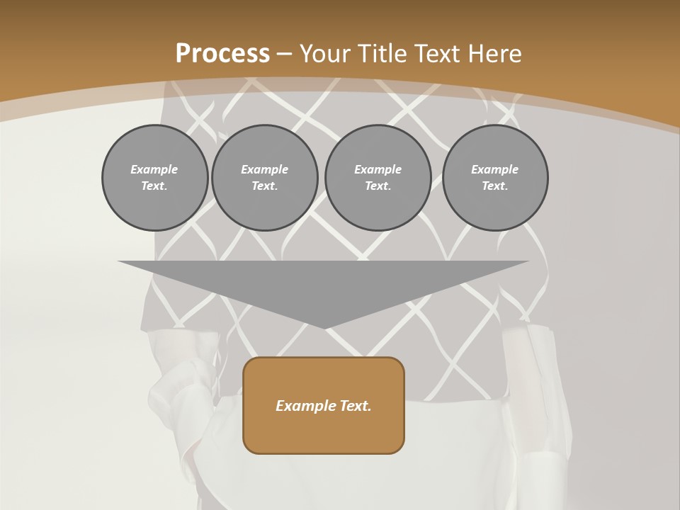 A Woman In A Black And White Sweater On A Runway PowerPoint Template