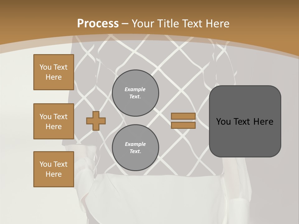 A Woman In A Black And White Sweater On A Runway PowerPoint Template