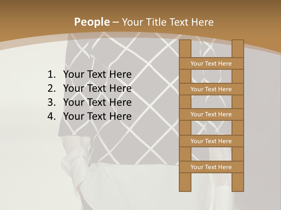 A Woman In A Black And White Sweater On A Runway PowerPoint Template