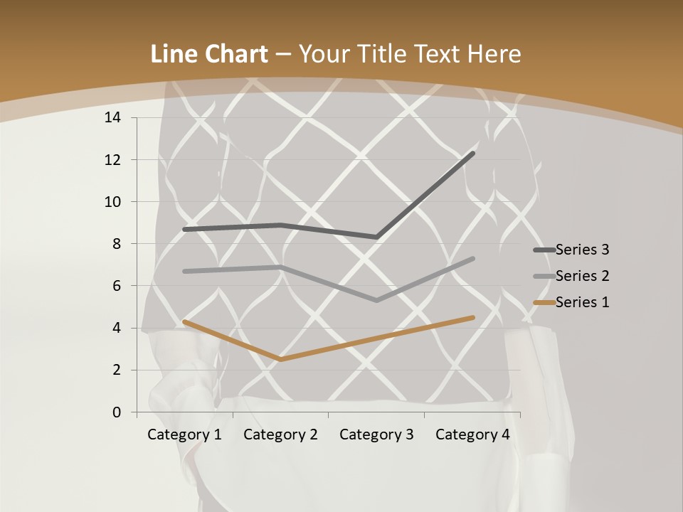 A Woman In A Black And White Sweater On A Runway PowerPoint Template