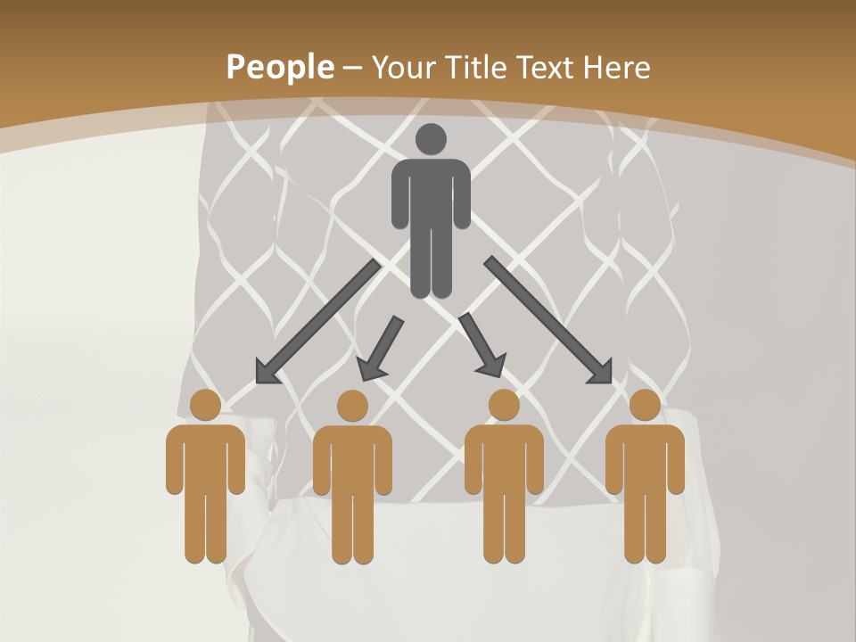 A Woman In A Black And White Sweater On A Runway PowerPoint Template