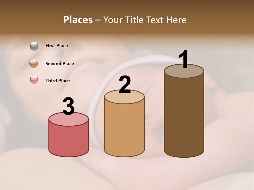 A Woman Holding A Sleeping Baby In Her Arms PowerPoint Template