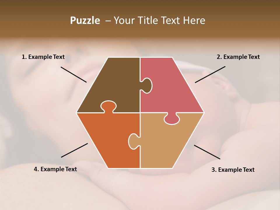 A Woman Holding A Sleeping Baby In Her Arms PowerPoint Template