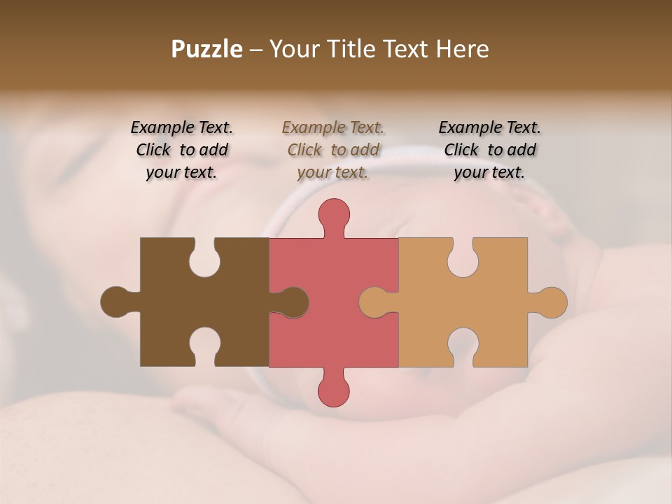 A Woman Holding A Sleeping Baby In Her Arms PowerPoint Template