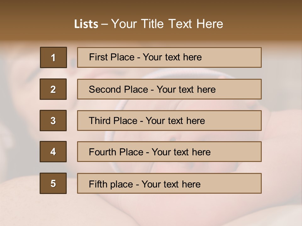 A Woman Holding A Sleeping Baby In Her Arms PowerPoint Template