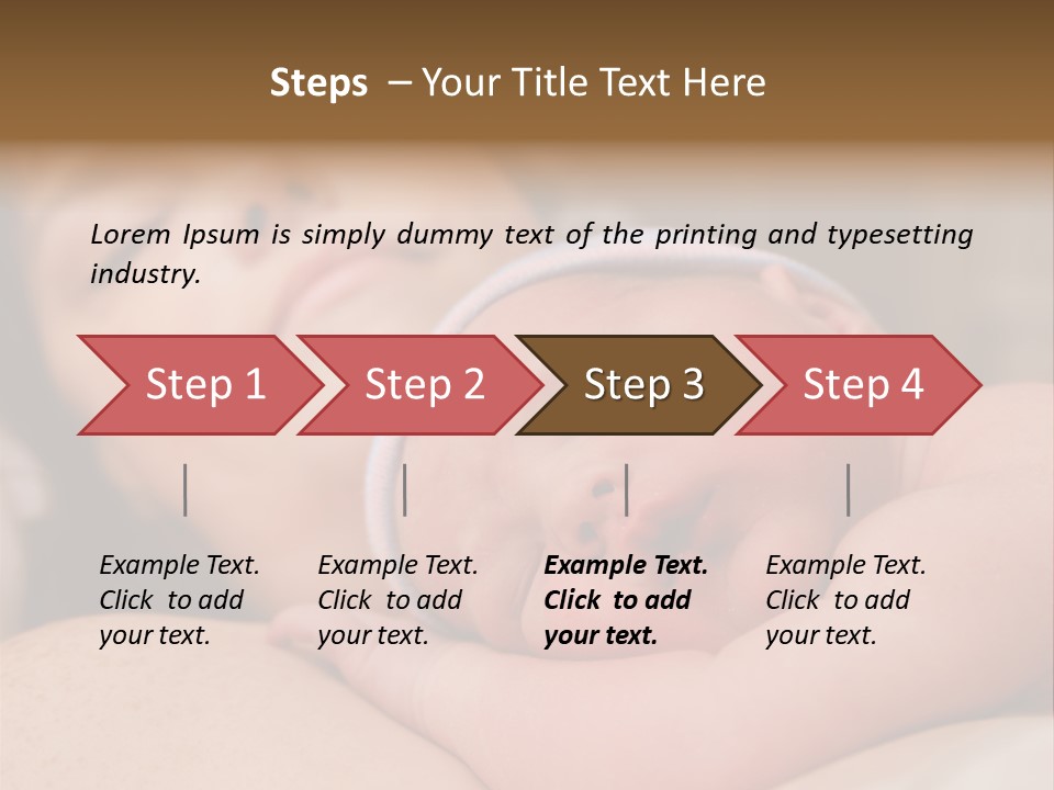 A Woman Holding A Sleeping Baby In Her Arms PowerPoint Template