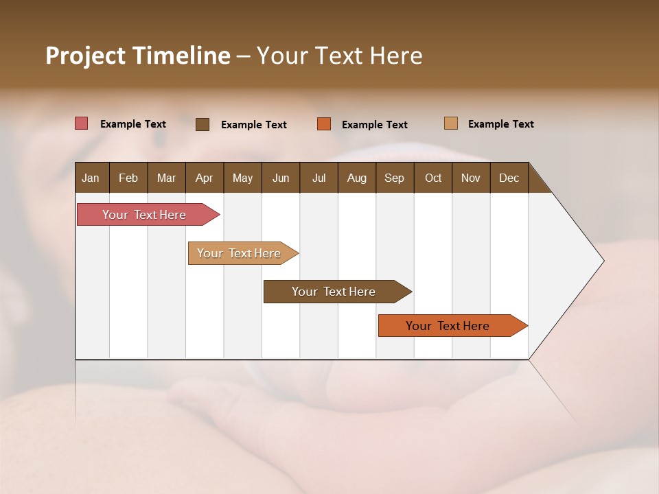 A Woman Holding A Sleeping Baby In Her Arms PowerPoint Template