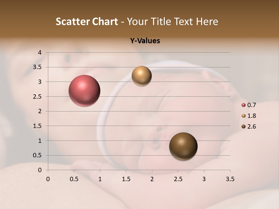 A Woman Holding A Sleeping Baby In Her Arms PowerPoint Template