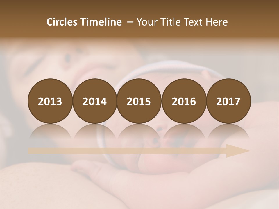 A Woman Holding A Sleeping Baby In Her Arms PowerPoint Template