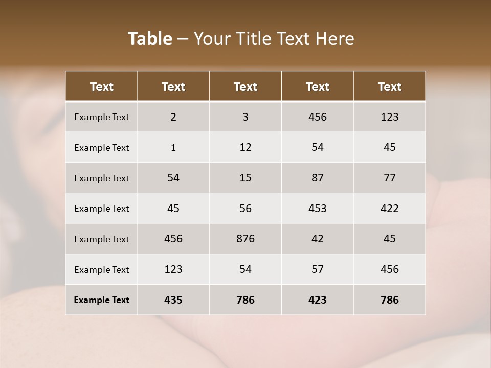 A Woman Holding A Sleeping Baby In Her Arms PowerPoint Template