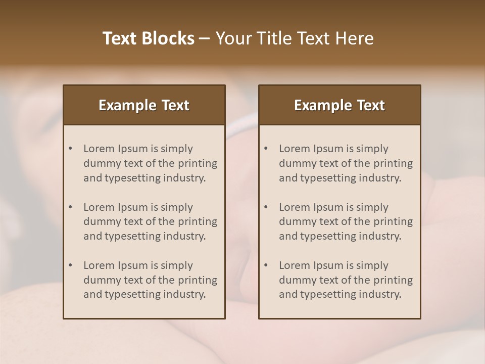 A Woman Holding A Sleeping Baby In Her Arms PowerPoint Template