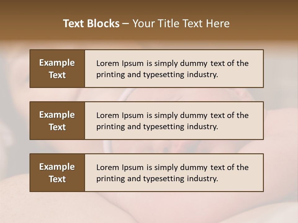 A Woman Holding A Sleeping Baby In Her Arms PowerPoint Template