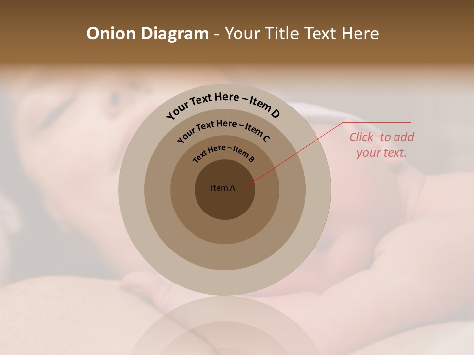 A Woman Holding A Sleeping Baby In Her Arms PowerPoint Template