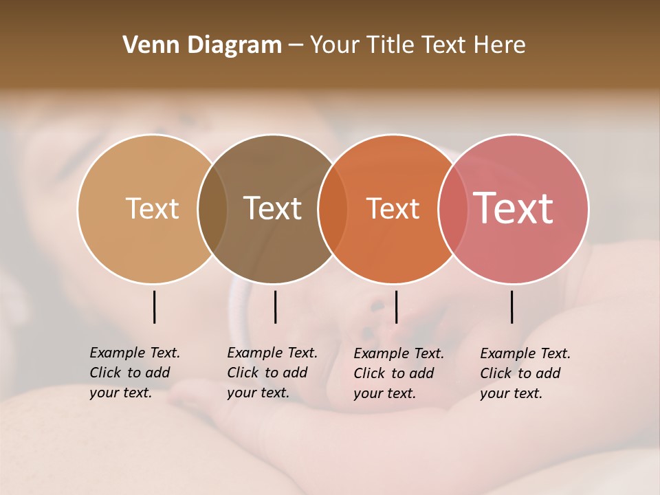 A Woman Holding A Sleeping Baby In Her Arms PowerPoint Template