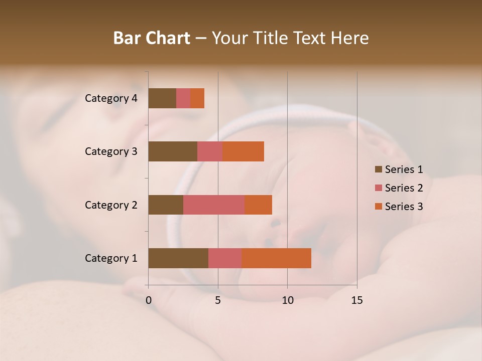 A Woman Holding A Sleeping Baby In Her Arms PowerPoint Template